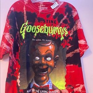 Goosebumps Night of Living Dummy Tie Dye Shirt Size L NWT